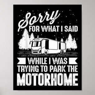Grappige Rv Camping T-Shirts Mannen Vrouwen Kamper Poster