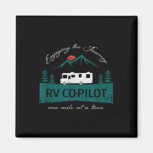 Grappige Rv Co-piloot Camper Camping Magneet