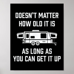 Grappige Rv Pop-Up Camper Reis Cadeau - Motorhome Poster