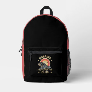 Grappige Sabeltandtijger Te Oud Club Humor Bedrukte Rugzak