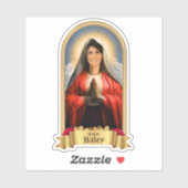 Grappige Saint Haley gebedskaars Sticker (Vel)