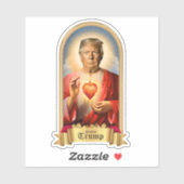 Grappige Saint Trump Gebedskaars Sticker (Vel)