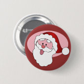 Grappige Santa aangepaste knop Ronde Button 5,7 Cm (Voorkant /achterkant)