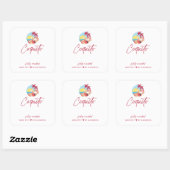 Grappige Santa Coquito Eten en Drank Label Set (Vel)