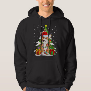 Grappige Santa Corgi Hond Kerstboom Cadeaus Xmas M Hoodie