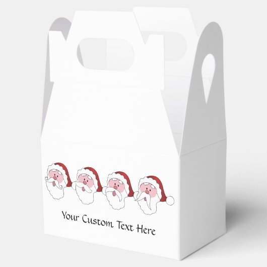 Grappige Santa custom gunst doos Bedankdoosjes (Geopend)