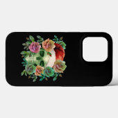 GRAPPIGE SANTA GROENE SCHEDEL EN KERSTBLOEM Case-Mate iPhone CASE (Achterkant (horizontaal))