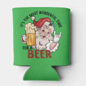 Grappige Santa Koelbox voor kerst Blikjeskoeler (Achterkant)