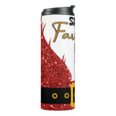 Grappige Santa's favoriete Ho Thermosbeker (Gedraaid links)