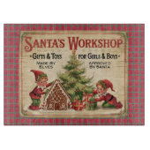 Grappige  Santa's Workshop Snijplank (Voorkant)