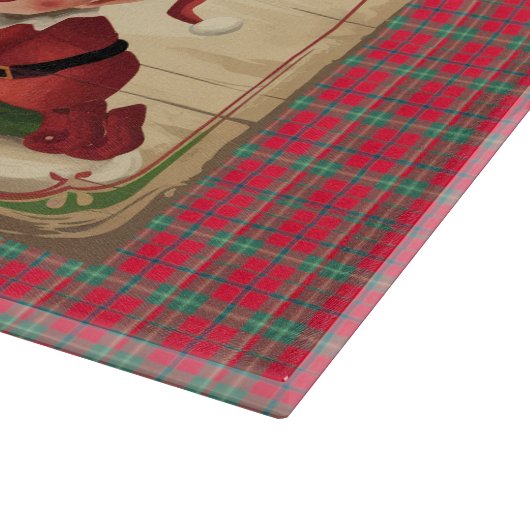 Grappige Santa's Workshop Snijplank (Hoek)