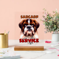 Grappige sarcasme hond woord kunst