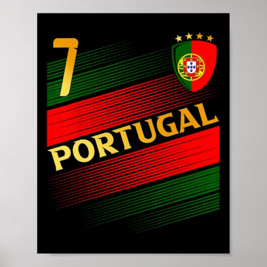 Grappige Sarcastische Cadeauwinkel Portugal Vlag P Poster (Voorkant)