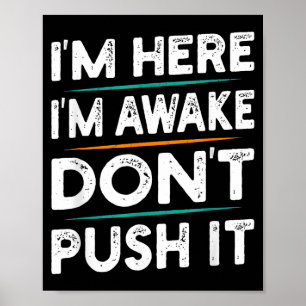 Grappige Sarcastische Citaat Zeggen Motivatie Ik B Poster