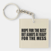 Grappige sarcastische gezegden bekende citaten sleutelhanger (voorkant)