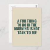 Grappige sarcastische gezegden introvert quotes briefkaart (Voorkant / Achterkant)