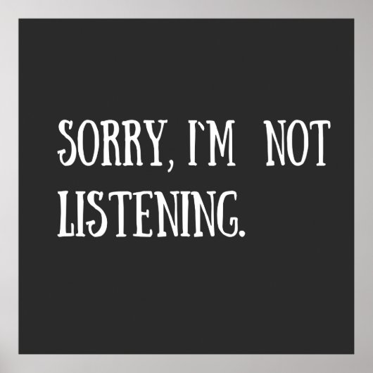 grappige sarcastische gezegden poster (Voorkant)