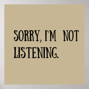 grappige sarcastische gezegden poster