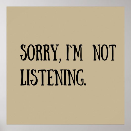 grappige sarcastische gezegden poster (Voorkant)