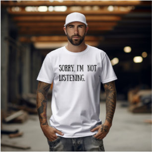 Grappige sarcastische gezegden zwart lettertype t-shirt