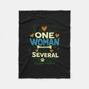 Grappige sarcastische hondenliefhebber liever één fleece deken