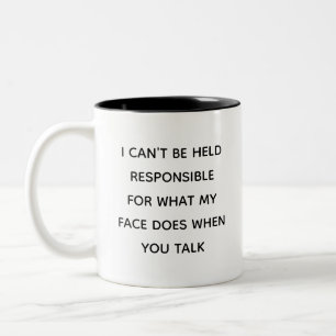 Grappige sarcastische ingenieur koffie Rude Cowork Tweekleurige Koffiemok