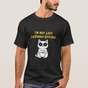 Grappige sarcastische kat met zonnebril t-shirt