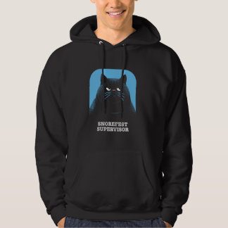Grappige Sarcastische Kat Snurkmarathon Supervisor Hoodie