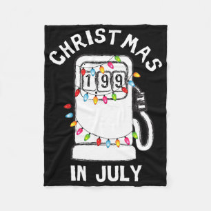 Grappige Sarcastische Kerst In Juli Brandstofpomp  Fleece Deken