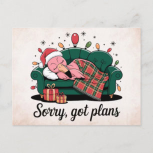 Grappige sarcastische kerstkaart voor lachfans feestdagenkaart