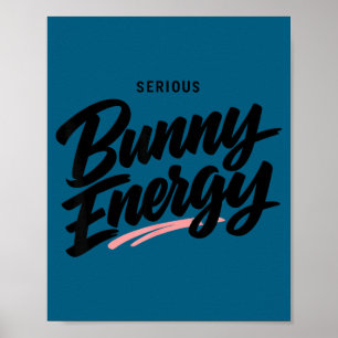 Grappige sarcastische konijn paas citaat trendy le poster
