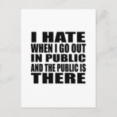 Grappige sarcastische slogan volwassen humor intro briefkaart (Voorkant)