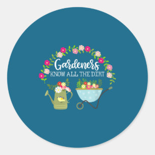 Grappige Sarcastische Spreuk Tuinieren Tuinders We Ronde Sticker