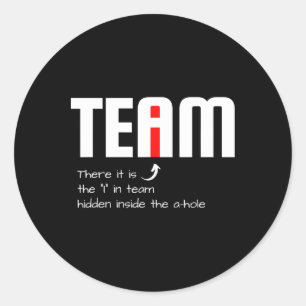 Grappige sarcastische teamgenoot die ik in het tea ronde sticker