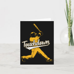 Grappige Sarcastische Touchdown Baseball Football  Kaart