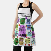 Grappige sarcastische typografie  naam schort (Insitu)