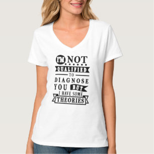 Grappige Sarcastische Typografie T-shirt