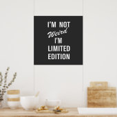 Grappige sarcastische uitspraken witte lettertype poster (Keuken)