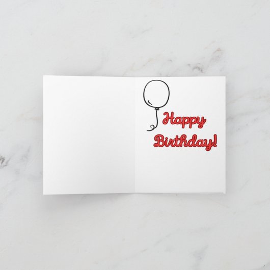 Grappige sarcastische verjaardagskaart kaart (Binnen)