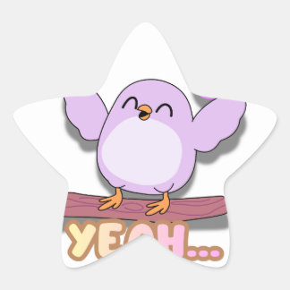 Grappige Sarcastische Vogel Sticker - Ja Leuk Viny