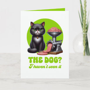 Grappige Sarcastische Zwarte Kat Kaart