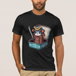 Grappige Sardine Samurai Krijger T-shirt