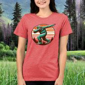 Grappige Sasquatch Bigfoot Dabbing gepersonaliseer Tri-Blend Shirt