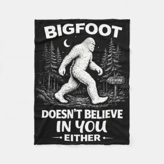 Grappige sasquatch-campagnespreuk voor mannen vrou fleece deken