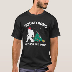 Grappige Sasquatch Kerstmis Quote Tree Bigfoot Xma T-shirt
