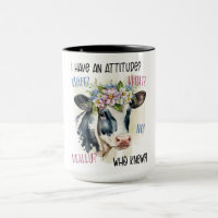Grappige sassy Koe met attitude