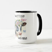 Grappige sassy Koe met attitude Mok (Voorkant rechts)