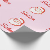 Grappige Satan Sinterklaas Spelling Fout Typo Cadeaupapier (Hoek)