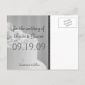 Grappige Save The Date Aankondigingen Aankondigingskaart (Achterkant)