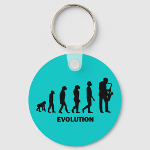 grappige saxofone-speler sleutelhanger